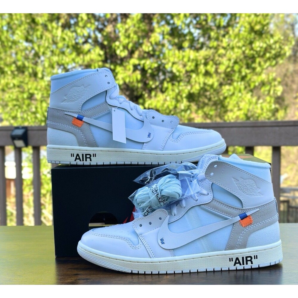 Nike Air Jordan 1 Retro High Off White White OG All DS Sz 10.5 100% Authentic